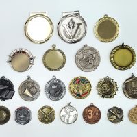 a display of some award medals