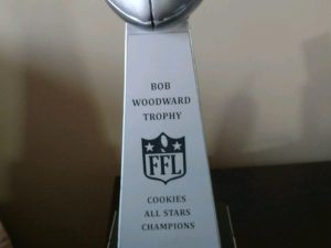 Silver Football Tower Resin (A)