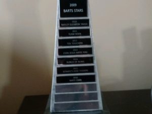 Silver Football Tower Resin (B)