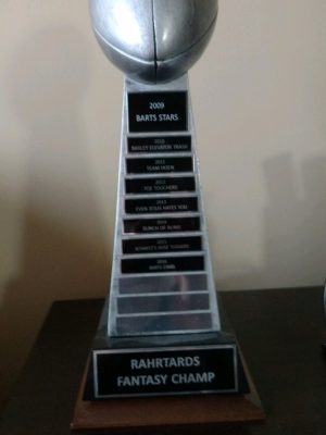 Silver Football Tower Resin (B)