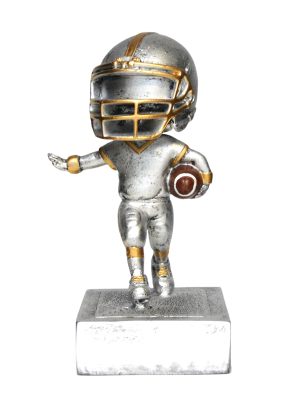 Silver Football Bobble Head - 52500GS