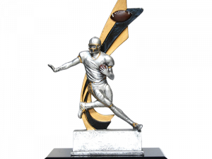 Silver/Gold Live Action Football Player - 82500GS