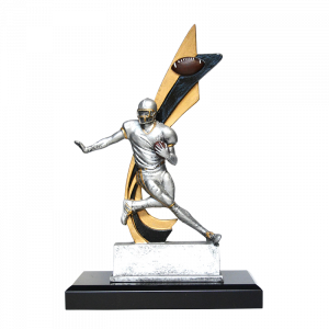 Silver/Gold Live Action Football Player - 82500GS