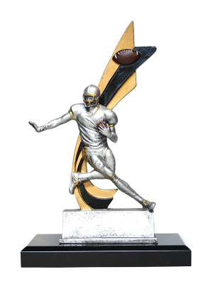 Silver/Gold Live Action Football Player - 82500GS