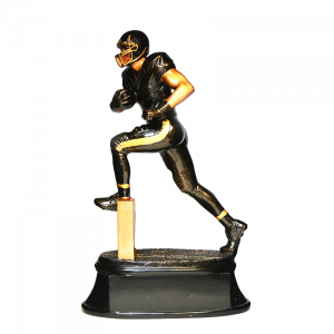 Black/Gold Live Action Football Player - 90700GS